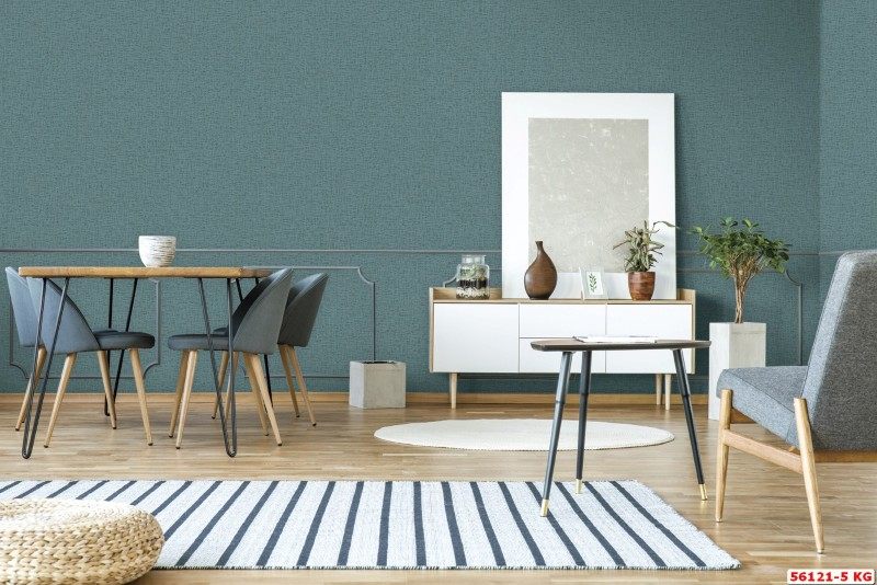 Cách phối màu sắc trong nội thất là một trong những công việc sáng tạo trực quan, mang lại không gian sang trọng và tinh tế. Lựa chọn giấy dán tường giả vải màu xanh để trang trí nội thất là một trong những cách sáng tạo đẹp sang trọng.